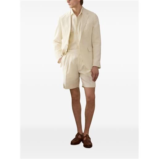Ralph Lauren Purple Label shorts byron con pieghe - toni neutri