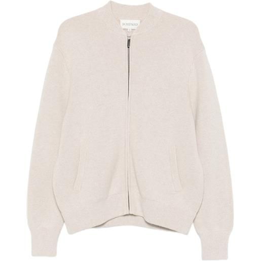 BOMPARD cardigan con zip - toni neutri