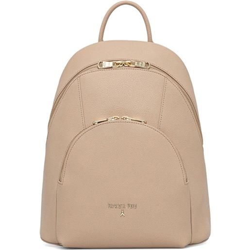 Patrizia Pepe zaino con logo - toni neutri