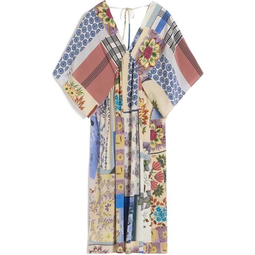 Weekend Max Mara abito midi chine con design patchwork - toni neutri