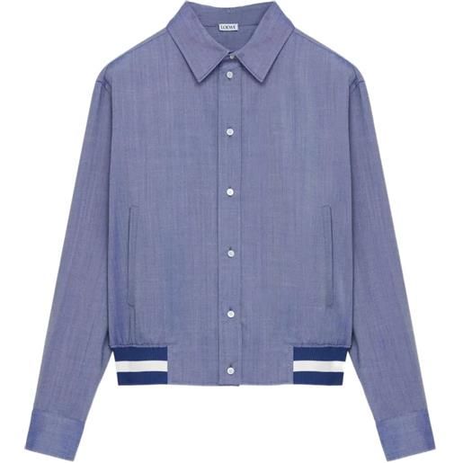 LOEWE bomber con logo - blu