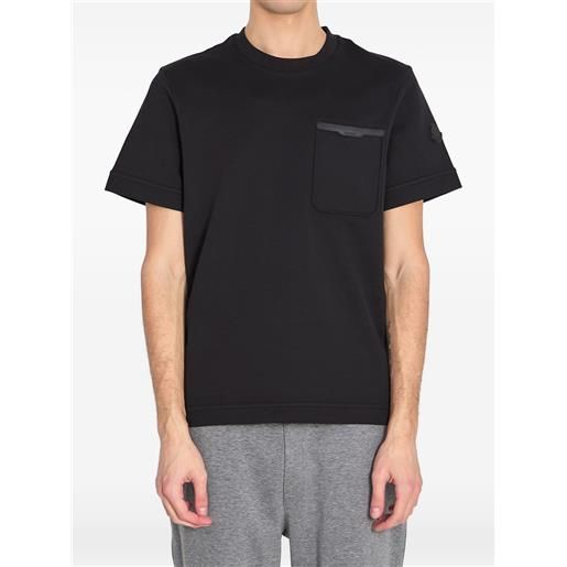 Moncler t-shirt con applicazione - marrone