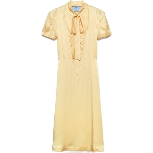 Prada abito in raso - giallo
