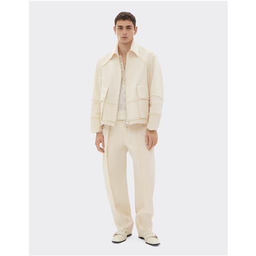 Ferrari giacca in cotone malfilè - male giacche e capispalla avorio 44