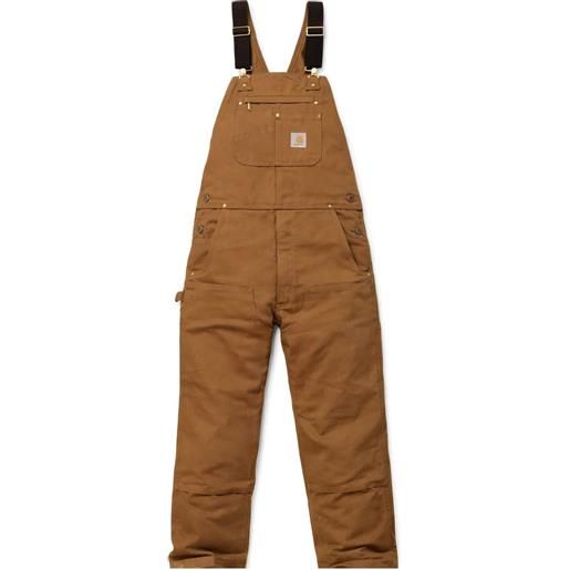 CARHARTT iconic duck bib overall burnt