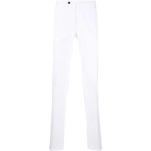 PT Torino pantaloni dritti a vita media - bianco