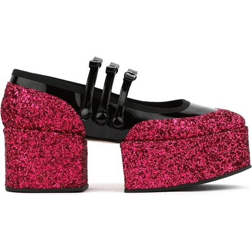 Noir Kei Ninomiya mocassini con decorazione - nero