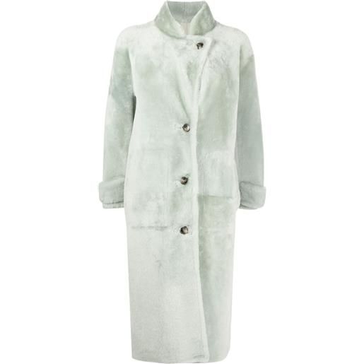Yves Salomon cappotto midi - verde