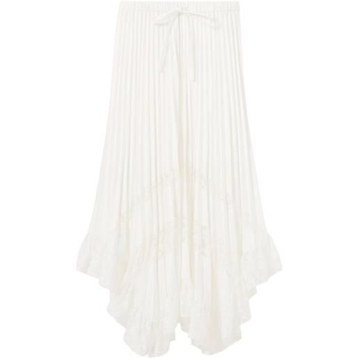 Claudie Pierlot gonna midi con coulisse - bianco