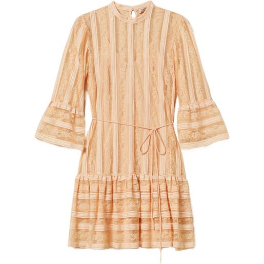 TWINSET abito a righe - rosa