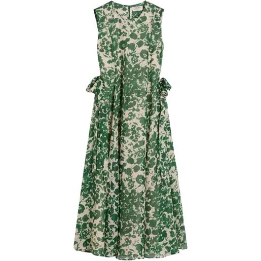 'S Max Mara abito midi con motivo a fiori - verde