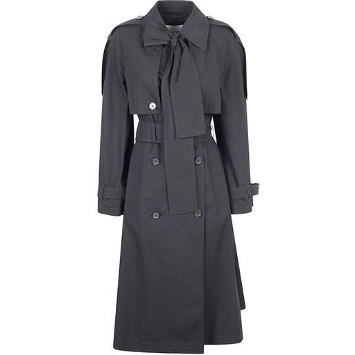 Burberry trench trerose con cintura - nero