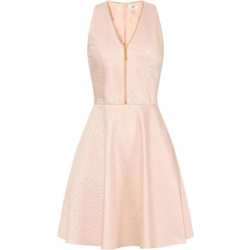 Elisabetta Franchi abito corto con scollo a v - rosa