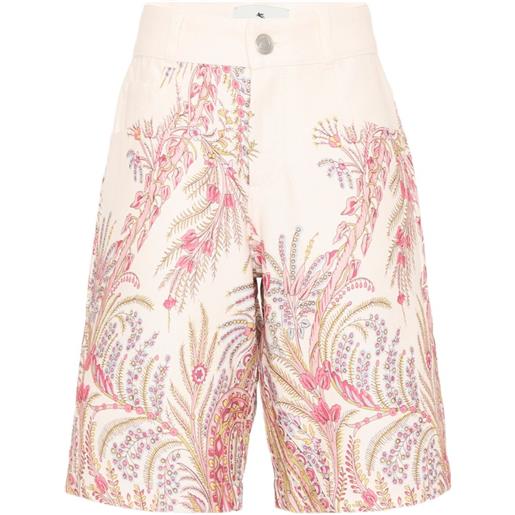 ETRO KIDS shorts a fiori - toni neutri