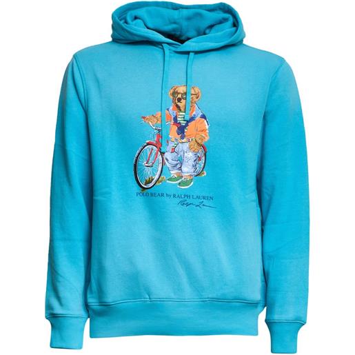 Polo Ralph Lauren felpa polo bear con stampa - blu