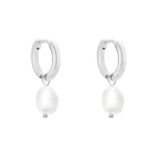 Aretas Ins Fashion Jewelry 18k PVD placcato oro senza appannamento orecchini a cerchio con Croissant in acciaio inossidabile a forma di C vuoto impermeabile