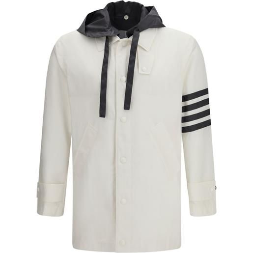 Thom Browne cappotto con cappuccio - toni neutri