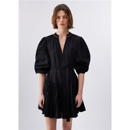 LIUJO liu jo abito corto in mussola, nero