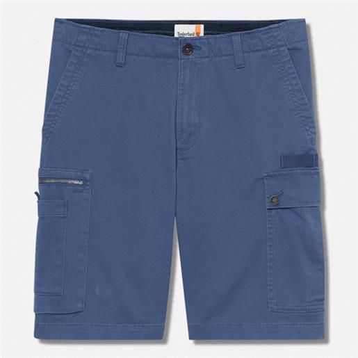 Timberland - shorts cargo in twill da uomo in blu scuro, uomo, blu, taglia: 28