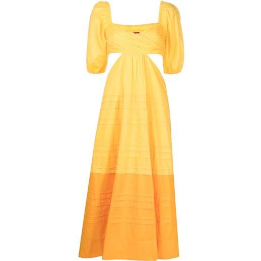 STAUD abito carina midi - giallo
