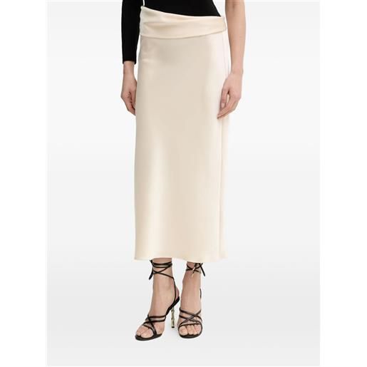 Patrizia Pepe gonna midi drappeggiata - giallo