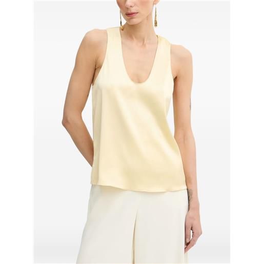 Patrizia Pepe blusa con scollo a v - giallo