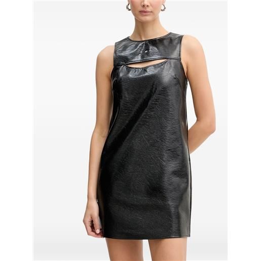 Armani Exchange abito corto smanicato con cut-out - nero