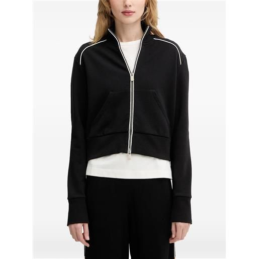 PINKO giacca con logo ricamato - nero