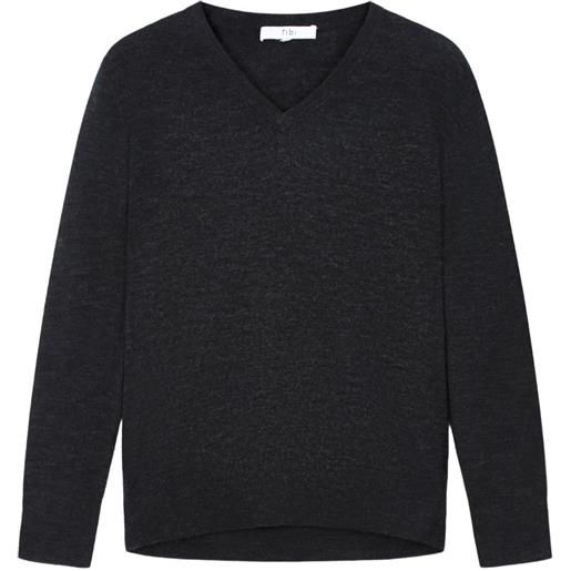 Tibi maglione con scollo a v - grigio
