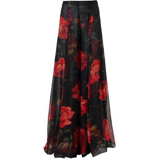 Carolina Herrera pantaloni a gamba ampia - nero