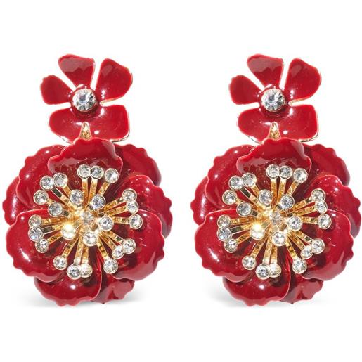 Carolina Herrera orecchini pendenti a fiori - oro