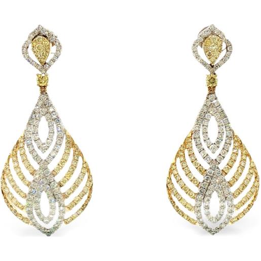 HYT Jewelry orecchini pendenti con diamanti - giallo