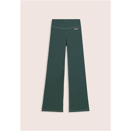 Freddy leggings a zampa con vita alta e tasca interna verdi da donna