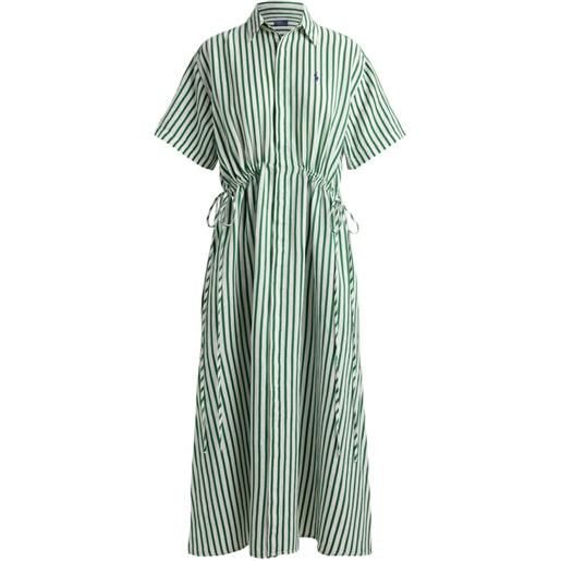 Polo Ralph Lauren abito lungo a righe - verde