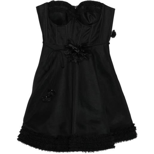 ZIMMERMANN abito corto luna con ruches - nero