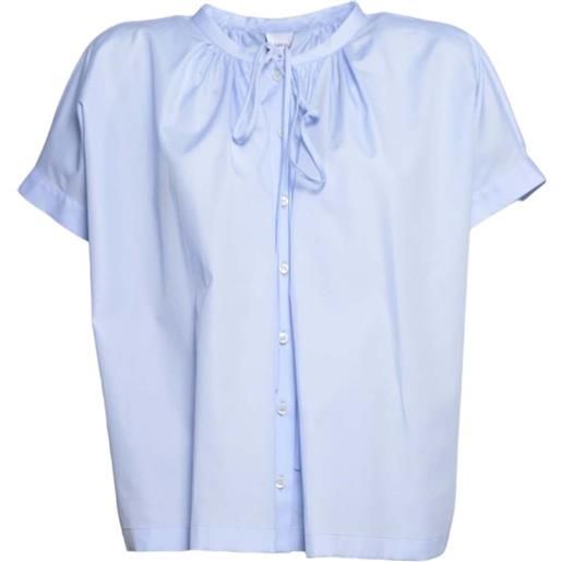 ASPESI camicia con collo lavallière - blu