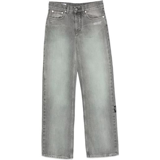 Off-White jeans con bottoni - grigio