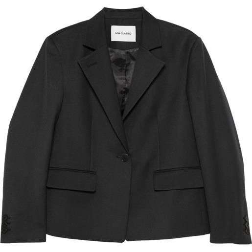 Low Classic blazer con revers a lancia - grigio