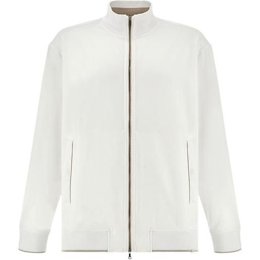 Paul & Shark felpa con zip - bianco