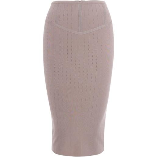 Patrizia Pepe gonna a matita - toni neutri