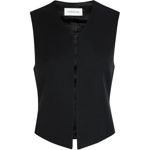 ARMARIUM gilet guia con scollo a v - nero