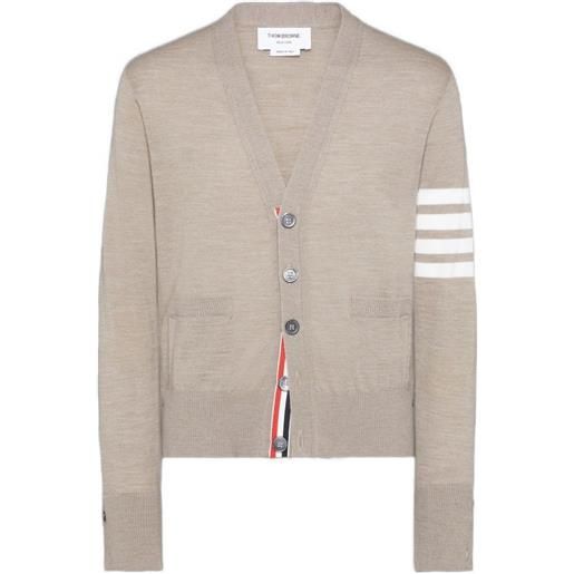 Thom Browne cardigan con scollo a v - toni neutri