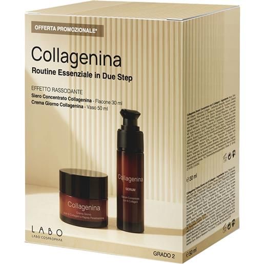 Labo collagenina routine essenziale due step effetto rassodante grado 2 crema giorno 50ml + siero 30ml