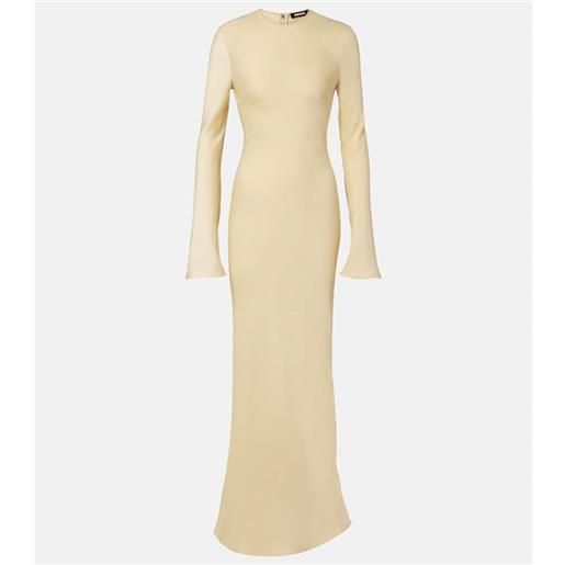 Rotate abito lungo in raso