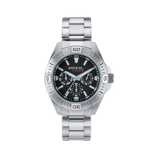 Breil Orologio UOMO MATE quadrante BI-COLORE BLU movimento MULTIFUNZIONE QUARZO e BRACCIALE ACCIAIO ARGENTO EW0593