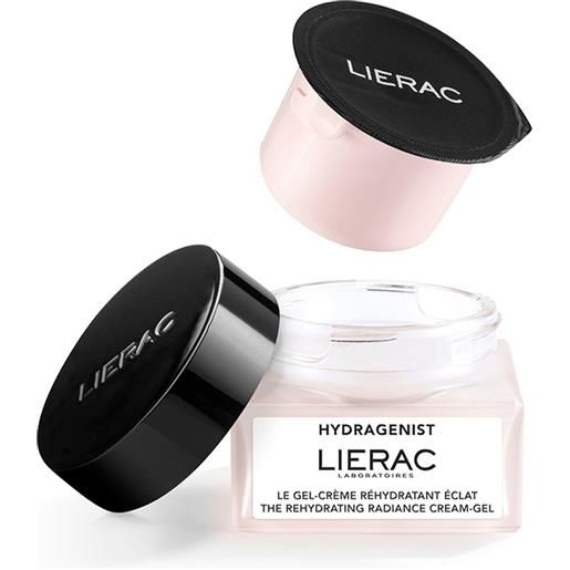 Lierac hydragenist la gel-crema reidratante illuminante ricarica 50 ml ricarica trattamento rinfrescante crema-gel