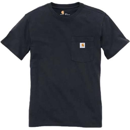 CARHARTT t-shirt loose fit heavyweight short-sleeve pocket t-shirt black