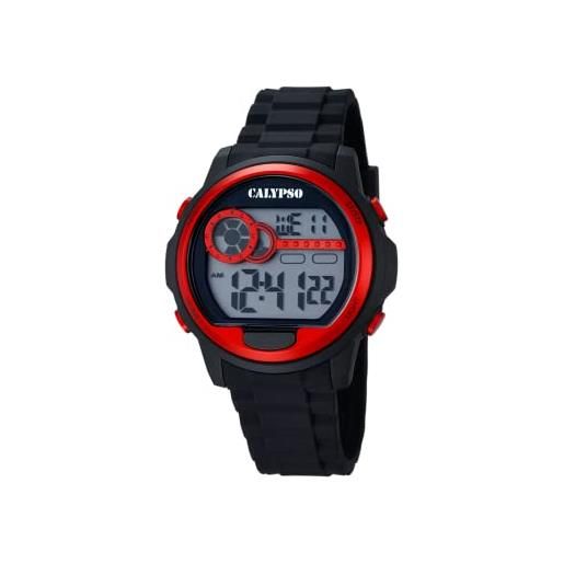 Calypso Flash Time K5586/1: Orologio Digitale Uomo Con Cassa Multicolore E Cinturino Nero - 3