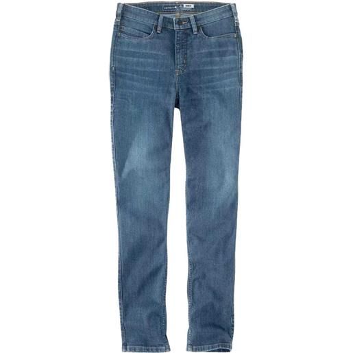 CARHARTT rugged flex tapechored jeans woman choreg haze