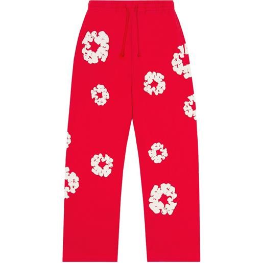 Denim Tears pantaloni sportivi con stampa - rosso
